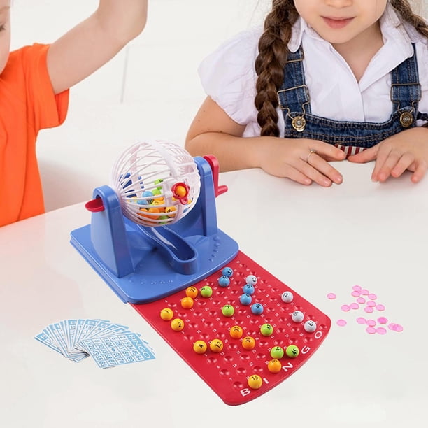 Jeu De Bingo Traditionnel – Machine à Billes En Fer Et Plastique – 2+ Joueurs – 75/90 Numéros – Jeu De Fête Complet