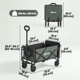 thumbnail image 3 of Outsunny Chariot Pliable, Capacité de 72 L et 198 Lb pour Jardin, Vert, 3 of 10