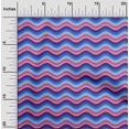 thumbnail image 1 of oneOone Georgette Viscose Fabric Serpentine Stripe Print Fabric BTY 42 Inch Wide, 1 of 4