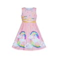 thumbnail image 1 of Girls Dress Light Pink Unicorn Rainbow Summer Sundress 6 Years, 1 of 6