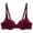 Red, variant on LOVZFMLL Bras for Women Women's French Bra Sexy Underwear Steel Ring Gathered Solid Color All-match Chest Bra Pink L