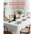 thumbnail image 2 of VEVOR 10 Pack Polyester Table Cloth for Rectangle Tables, 60 x 102 Inches, Reusable and Machine Washable Table Clothes, Wrinkle-Resistant Polyester Fabric Table Covers for Wedding, Party, Banquet, 2 of 9