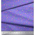 thumbnail image 3 of Soimoi Modal Satin Fabric Dot,Leaves & Bird Cartoon Decor Fabric Printed Yard 42 Inch Wide, 3 of 3