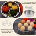 thumbnail image 2 of EASTIN Steamer Basket Fast Steaming Grid Baskets Divider with Egg Steam Rack Trivet Stainless Steel Compatible with Instant Pot 5  6 QT Electric Pressure Cooker, 2 of 9