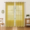 thumbnail image 4 of Todaioua Rideau de Fenêtre Semi-Transparent avec Motif Embossé Argenté, Tissu en Polyester Filtrant la Lumière pour Chambre, Salon, Bureau, Déco Maison Moderne avec Installation à Oeillets, 4 of 7