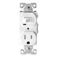 thumbnail image 1 of Cooper Wiring Devices 393723184 TR274W White Switch & Receptacle, 1 of 1