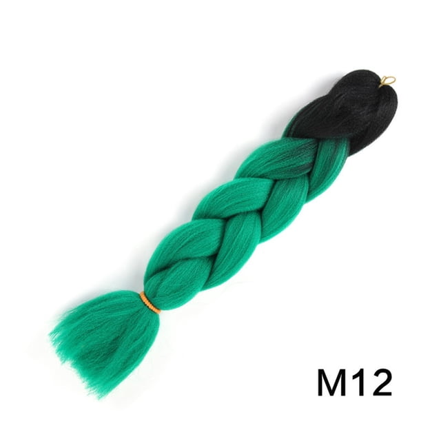 RKSTN Ombre Braiding 24 Inch Braiding Hair Extensions High Temperature Synthetic Fibre, Pre Stretched Braiding Hair For Women