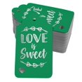 thumbnail image 1 of Inkdotpot Real Silver Foil Love Is Sweet Wedding Tags Favor Hang Paper Tags 100 Pack, 1 of 6