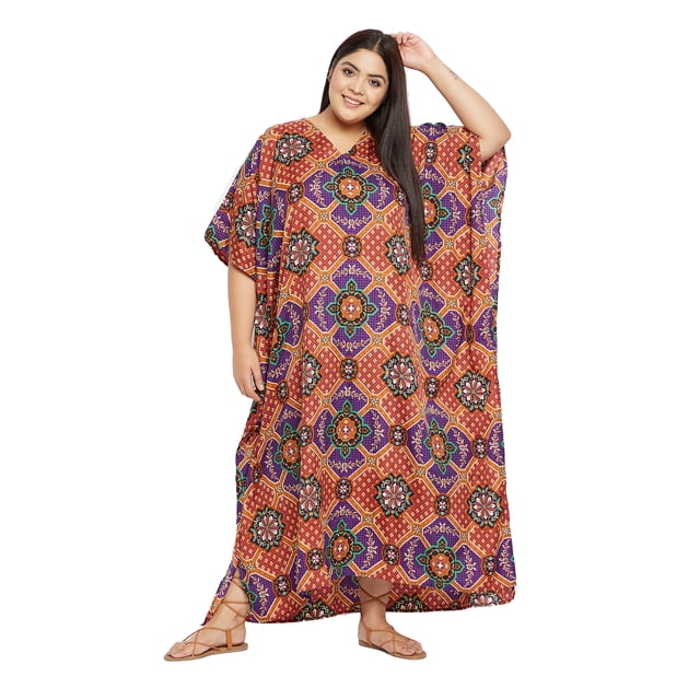 Caftans Longs pour Femmes Grande Taille Robe Caftan Robe de Soirée Fête Été Plage Robe d'Été Manches Kimono Longues Robes Décontractées en Ligne