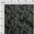 thumbnail image 2 of oneOone Tissu Velours Noir Tropical Matériel de Robe Tissu Imprimé Tissu au Mètre 58 Pouces de Large, 2 of 5