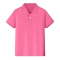 thumbnail image 1 of Chandail Polo pour Garçons Chemise Rouge Garçons Garçons Polos à Manches Courtes Polo d'Été Tenue Garçons 7-8 Ans, 1 of 6