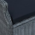 thumbnail image 5 of vidaXL 5 Piece Garden Dining Set Dark Grey Poly Rattan, 5 of 5