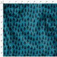 thumbnail image 4 of Soimoi Blue Modal Satin Fabric Snow & Cedar Tree Printed Fabric 1 Yard 42 Inch Wide, 4 of 5