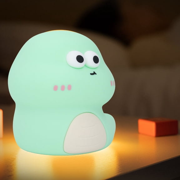 Night Light, Cartoon Snake Pattern Soft Light Tap to Light Animal Night Light Water Proof Shockproof 1200mAh Built in Battery Silicone Night Light for Bedrooms, Nurseries
