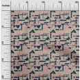 thumbnail image 1 of oneOone Cotton Silk Fabric Square & Triangle Geometric Decor Fabric Printed BTY 42 Inch Wide, 1 of 1