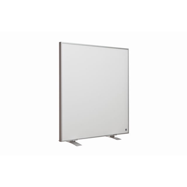 WEXSTAR Infrared Panel Heater 400W white slim rectangular panel heater with metal stand supports, providing quiet, energy-efficient infrared heating for rooms up to 120 sq ft, suitable for residential or commercial spaces.