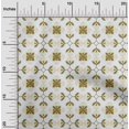 thumbnail image 2 of oneOone Polyester Spandex Dark Olive Green Fabric Asian Block Floral Sewing Craft Projects Fabric Prints By Yard 56 Inch Wide, 2 of 4