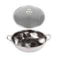 thumbnail image 1 of Shabu Shabu Divider Hot Pot Tabletop Three Meal Pot for Camping Home Kitchen 33.2cm, 1 of 7