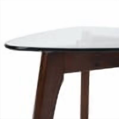 Noble House Mosier Mid-Century Modern End Table with Glass Top