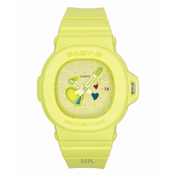 Casio Baby-G Analog Playful Hearts Series Green Dial Quartz BGA-10-3A 100M Women's Watch