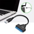 thumbnail image 2 of Graflsoa USB-C to SATA III Adapter Cable for 2.5" HDD/SSD, Plug & Play, 6Gbps Transfer Speed, Compact Design, Black, 2 of 6