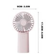 thumbnail image 2 of Boovnll Fan, Usb Rechargeable Handheld Small Fan with Light Student Portable Fan Mini Silent Desktop Fan, Portable Fan, Desk Fan, Fans, 2 of 2