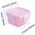 thumbnail image 3 of EIGTHTAIL Mini Plastic Food Storage Containers with Lids Small Airtight Containers Square School Lunch Containers for Leftover Food Containers Food Storage Special Price, 3 of 4