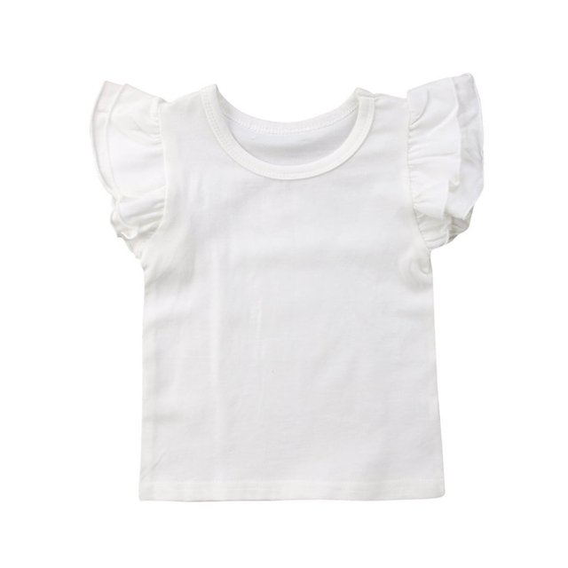 Toddler Girl Ruffles Sleeve T-shirt