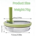 thumbnail image 4 of 2Pcs 40 oz Tumbler Flip Straw Lid Replacement Fit, Replaceble Tumbler Flip Straw Lid, Spill Proof Splash Resistant Tumbler Lids, Tumbler Cover for Car Cup and 40 oz Cup, 4 of 7