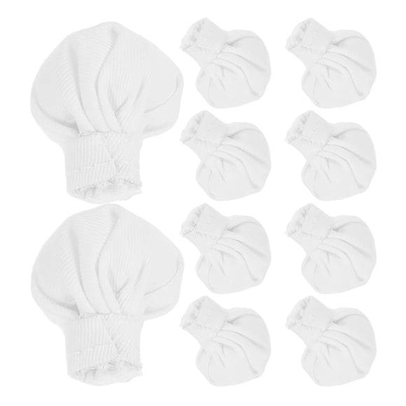 10 Pcs Mignon Mini Toque de Chef en Tissu Accessoires de Poupée Bricolage pour Artisanat Adorable Mini Chapeau Imitation pour Maisons de Poupées et Scènes Miniatures
