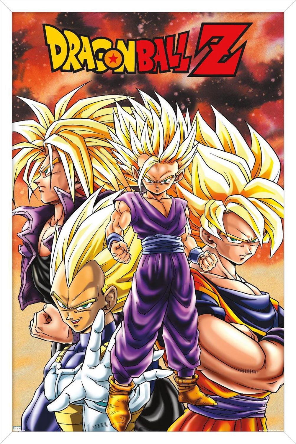 Dragon Ball Z - Saiyans Wall Poster, 22.375" x 34"