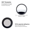 thumbnail image 4 of Miroir Pare-Lumière Rond Petit Réglable à 360° pour Voiture, Verre HD Convexe pour Rétroviseur, Aide de Sécurité, Accessoire Universel à Coller, 4 of 9