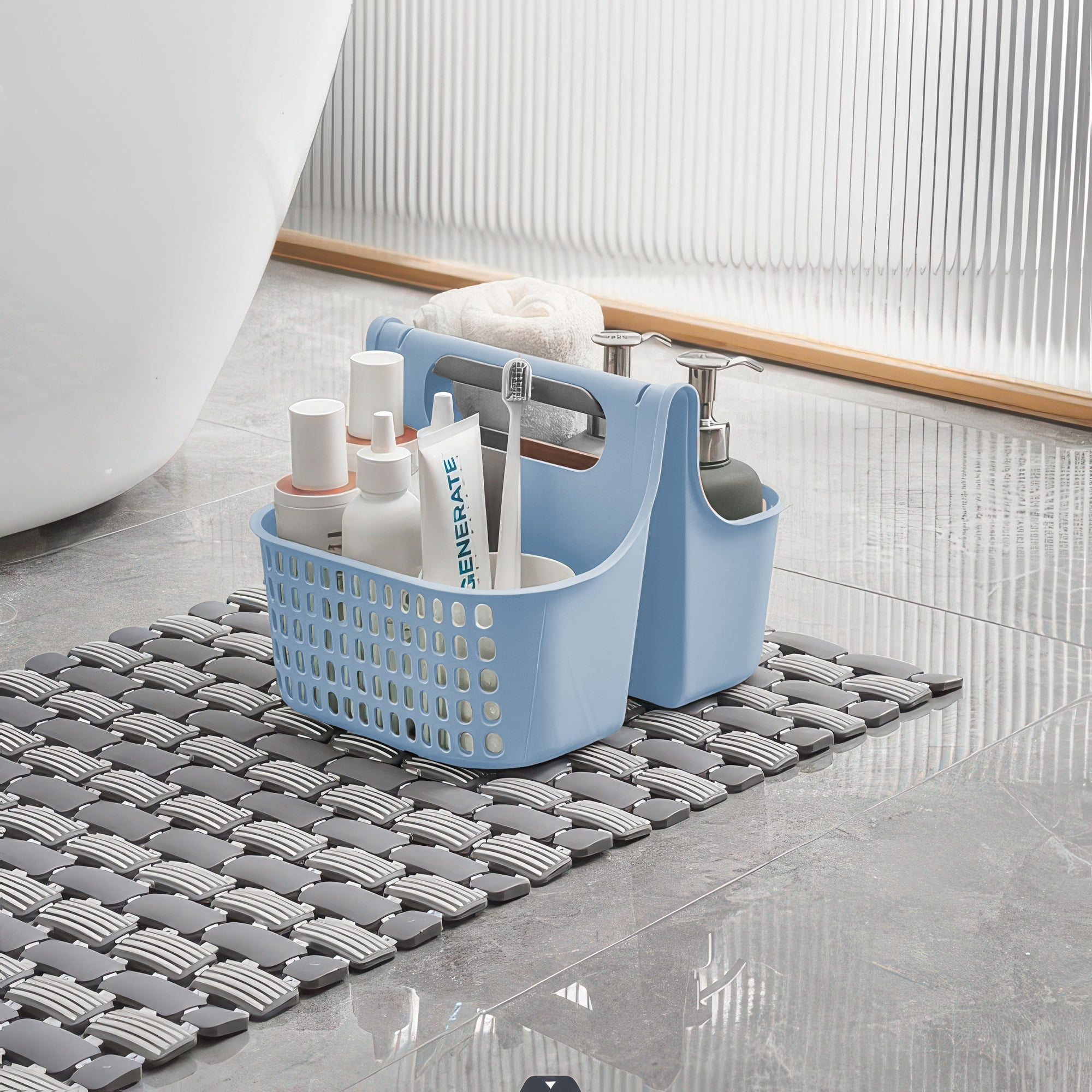 Mainstays Shower Caddy, Light Blue