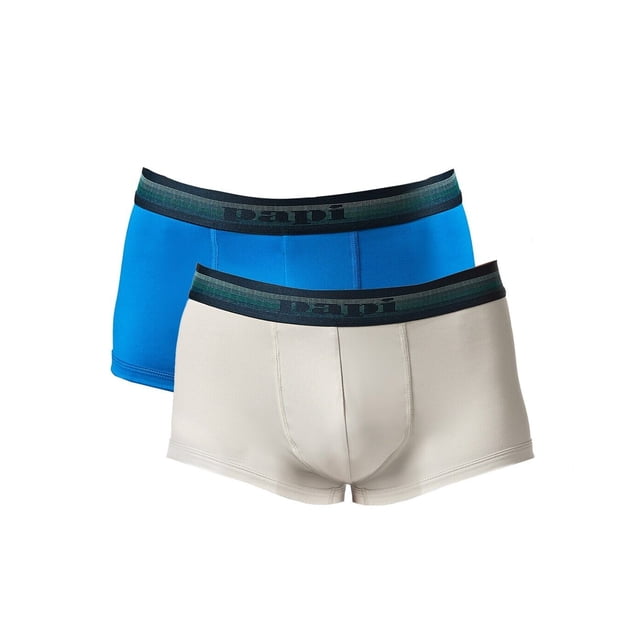 Papi 2-Pack Brazilian Trunk Underwear - UMPA107 (Quiet Gray/Skydiver, XL)