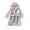 Grey, variant on Adorable Cartoon Themed Hooded Flannel Bathrobe for Toddler Kids Cozy Nightwear and Pajama Style Robe