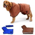 thumbnail image 2 of Dog Robe Super Absorbent Quick Drying Pet Towel Pet Bath Towel for Dog Cat, 2 of 9