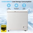 thumbnail image 4 of Giantex 5 Cu Ft Chest Freezer, Freestanding & Flip Top Chest Freezer w/ 7 Temperature Settings, Removable Sliding Basket Included, Compact Deep Chest Freezer, 4 of 6