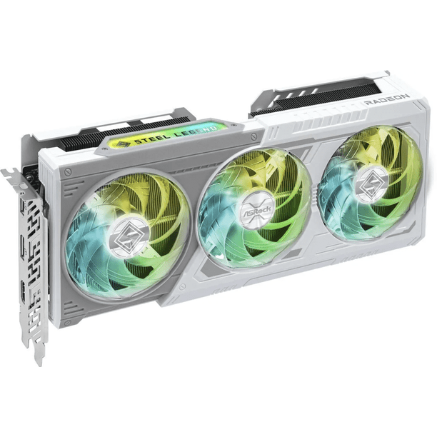 美品 Radeon RX 9060 XT Steel Legend 16GB ASRock Steel Legend Radeon RX 9060 XT 16GB GDDR6 PCI Express 5.0