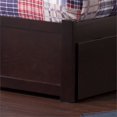thumbnail image 4 of Lit Plateforme en Bois Mission Simple TG avec Pied de Lit et Tiroirs de Rangement, Couleur Espresso, 4 of 9