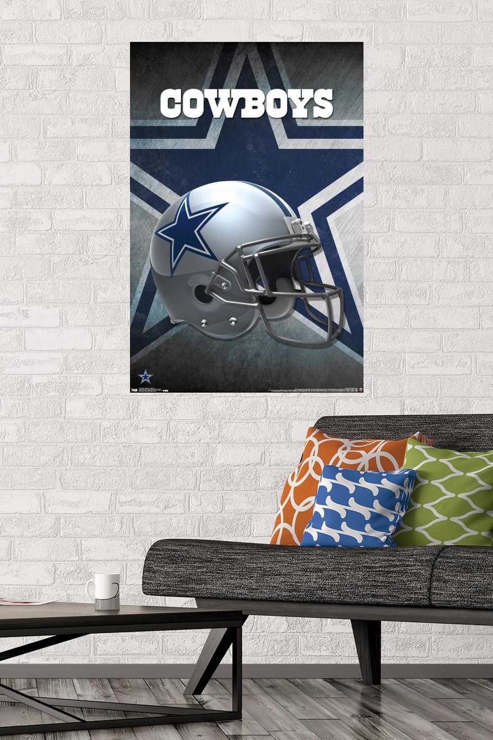 NFL Dallas Cowboys - Helmet 16 Wall Poster, 22.375" x 34" Framed