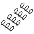 thumbnail image 1 of Unique Bargains 0.63' Dia. 3 Circle Detachable Metal Binder Rings Loose Leaf Rings, Black 4 Pack, 1 of 6