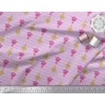 thumbnail image 2 of Soimoi Poly Georgette Fabric Artistic Floral Ethnic Printed Fabric 1 Yard 52 Inch Wide, 2 of 3