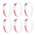 thumbnail image 3 of COMPUKAS 6Pcs Country Wristband Silicone Bands Comfortable Bracelets for Football Cheer, 3 of 6