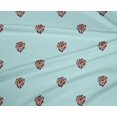 thumbnail image 4 of oneOone Polyester Lycra Fabric Floral Block Printed Fabric 1 Yard 56 Inch Wide, 4 of 4