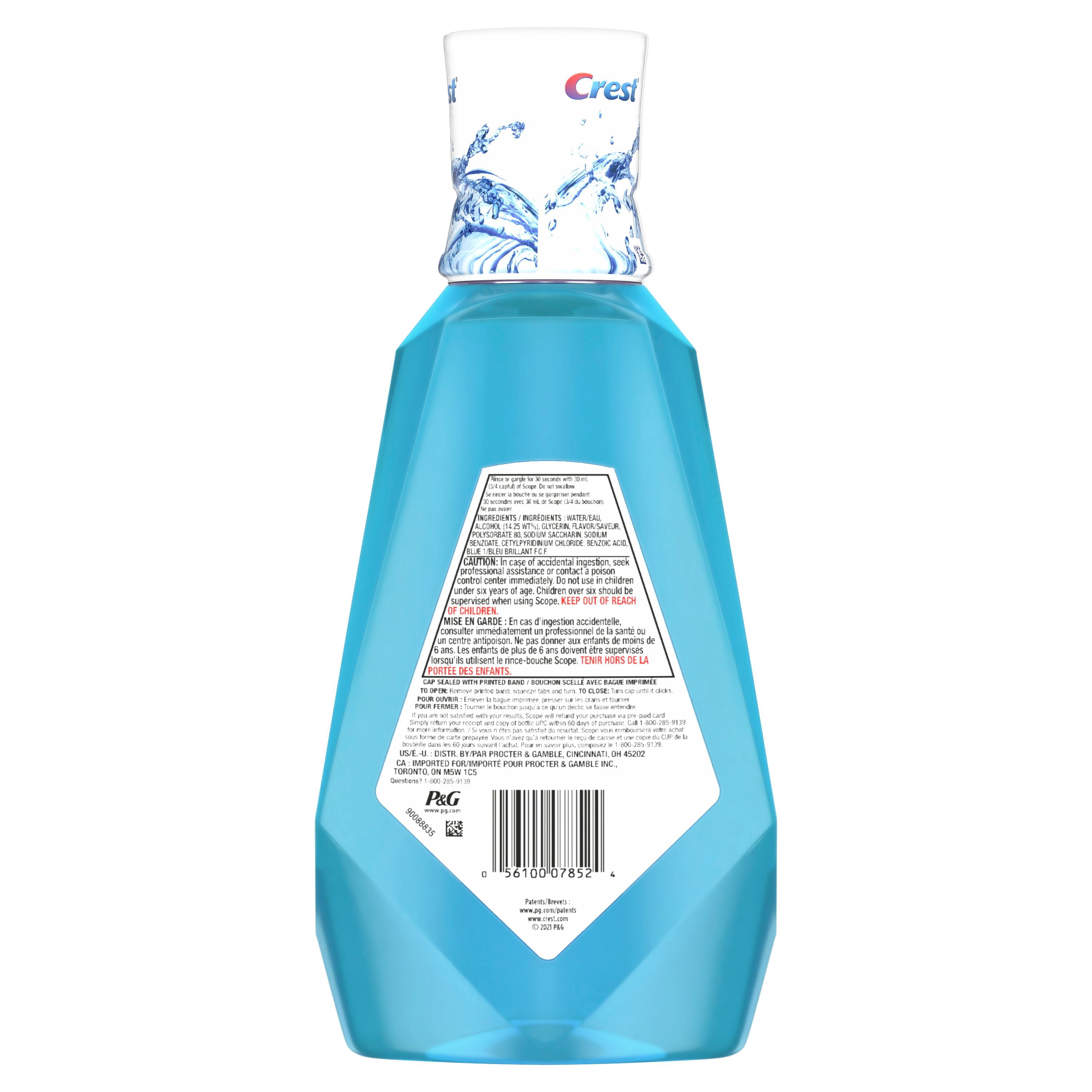 Crest Scope Rince-Bouche Classique, Menthe Poivrée