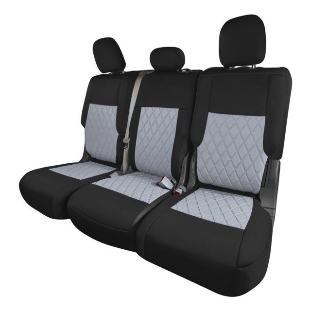For 2020-2024 Ford Explorer Base FH Group Neoprene Custom Fit Car Seat Covers Water Resistant - 2nd Row Gray