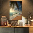 thumbnail image 1 of Beautiful Tropical Beach with Palms - Beach Photo Canvas Print, 1 of 3