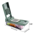 thumbnail image 3 of Agiferg Vegetable Chopper, 14-in-1 Multi-function Kitchen, Stainless Steel Vegetable Chopper, Hand Grinder,potato And Fruit, 3 of 4