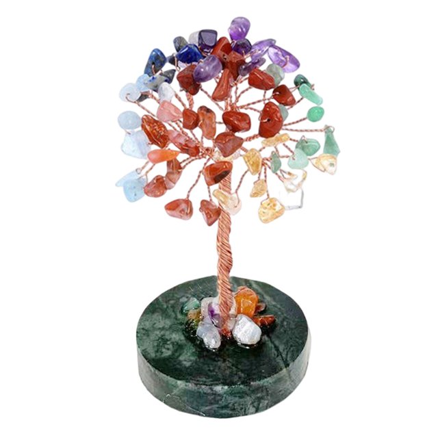 Feng Shui Tree Ornament Tabletop Decoration Handmade Landscape Art Decor Scene Layout Centerpieces Sculpture for Gifts Wedding Living Room , Multicolor