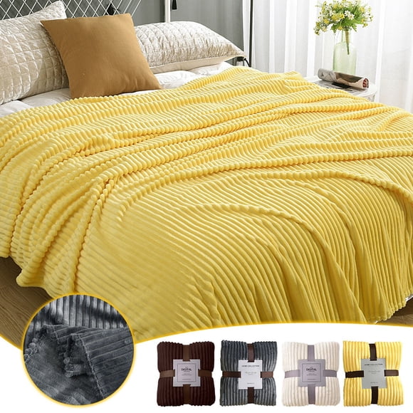 Tyidzon Throw Blanket Thickened Fleece Blanket, Nap Blanket, Solid Color Flannel Blanket, Fleece Gift Blanket